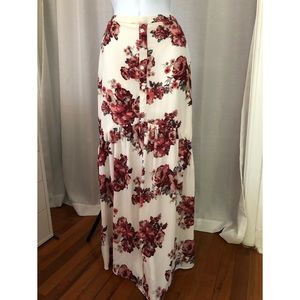 NWT Maxi Floral Skirt